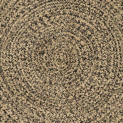 Area Rugs Natural and Black 160 x 160 cm Jute