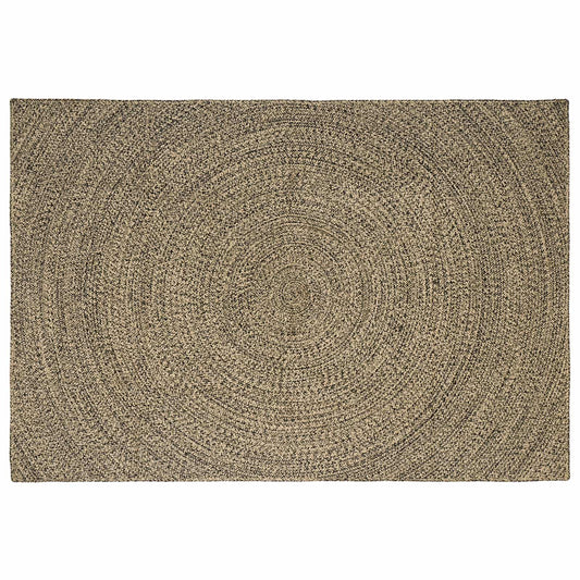 Area Rug Natural and Black 160 x 230 cm Jute