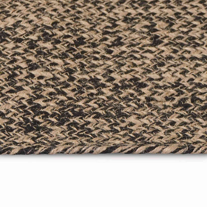 Area Rugs Black 122 x 183 cm Jute