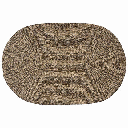 Area Rugs Black 122 x 183 cm Jute