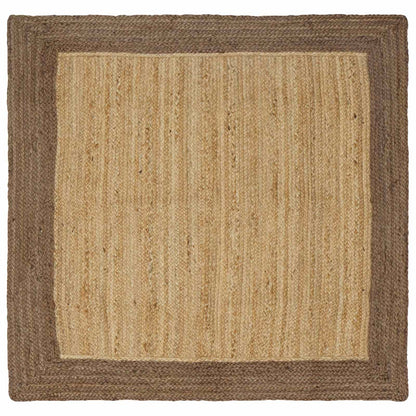 Area Rugs Grey 120 x 120 cm Jute