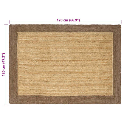 Area Rugs Grey 120 x 170 cm Jute