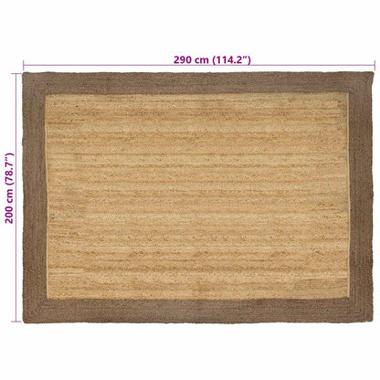 Area Rugs Grey 200 x 290 cm Jute