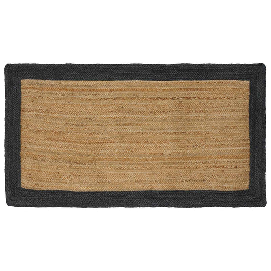 Area Rug Dark Grey 80 x 150 cm Jute