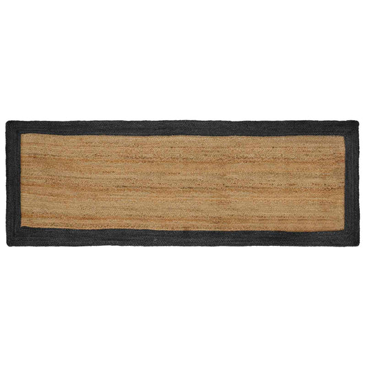 Area Rug Dark Grey 80 x 200 cm Jute