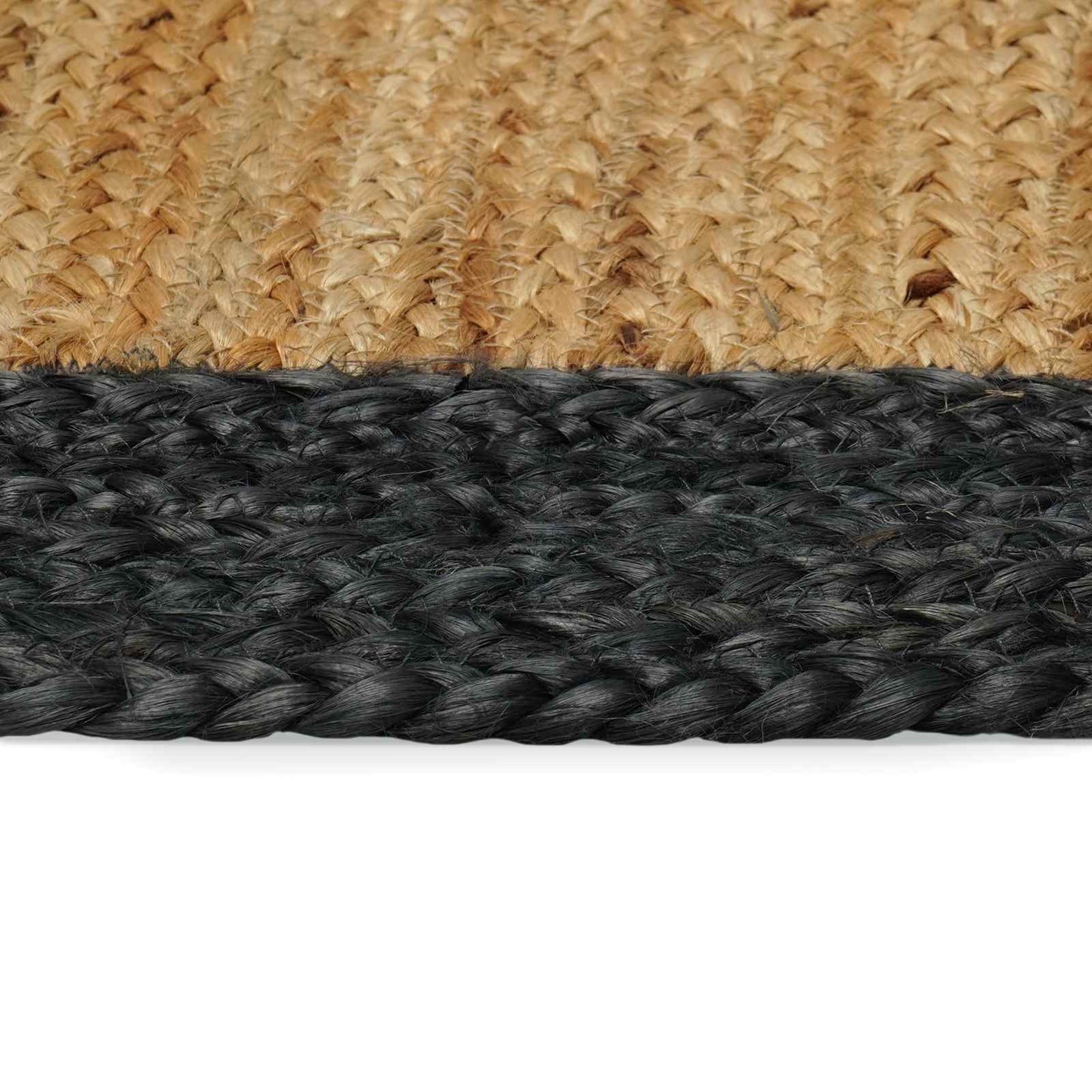 Area Rugs Dark Grey 120 x 120 cm Jute