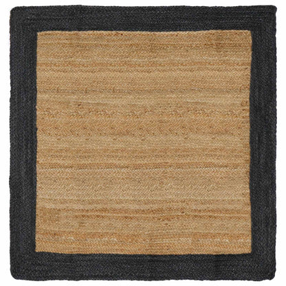 Area Rugs Dark Grey 120 x 120 cm Jute
