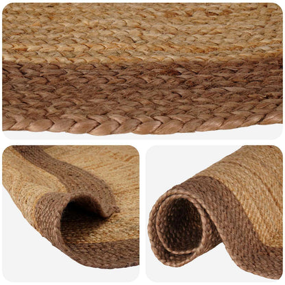 Area Rug Grey 100 x 152 cm Jute
