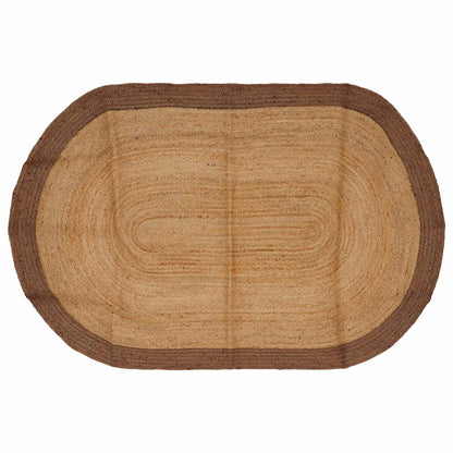 Area Rug Grey 122 x 183 cm Jute