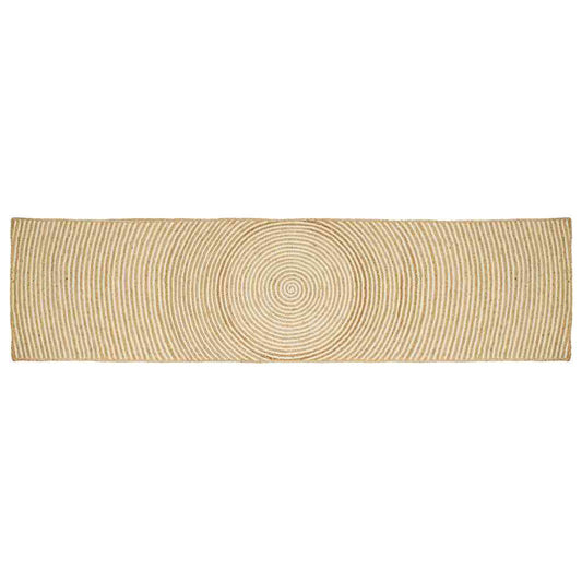 Area Rug White 60 x 400 cm Jute