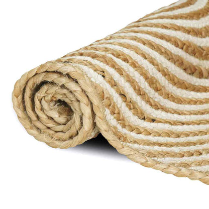 Area Rugs White 80 x 150 cm Jute