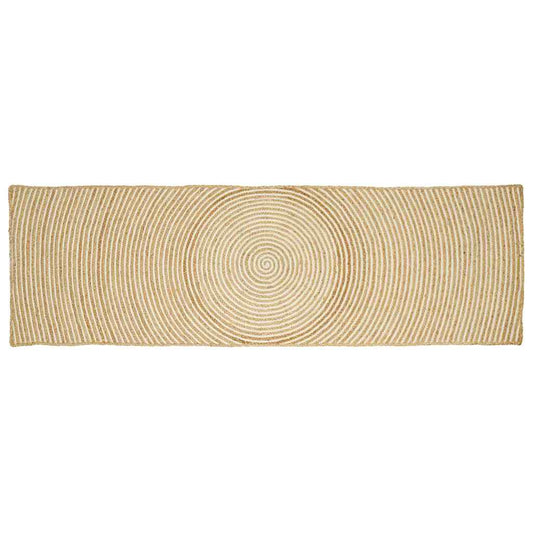 Area Rug White 80 x 200 cm Jute