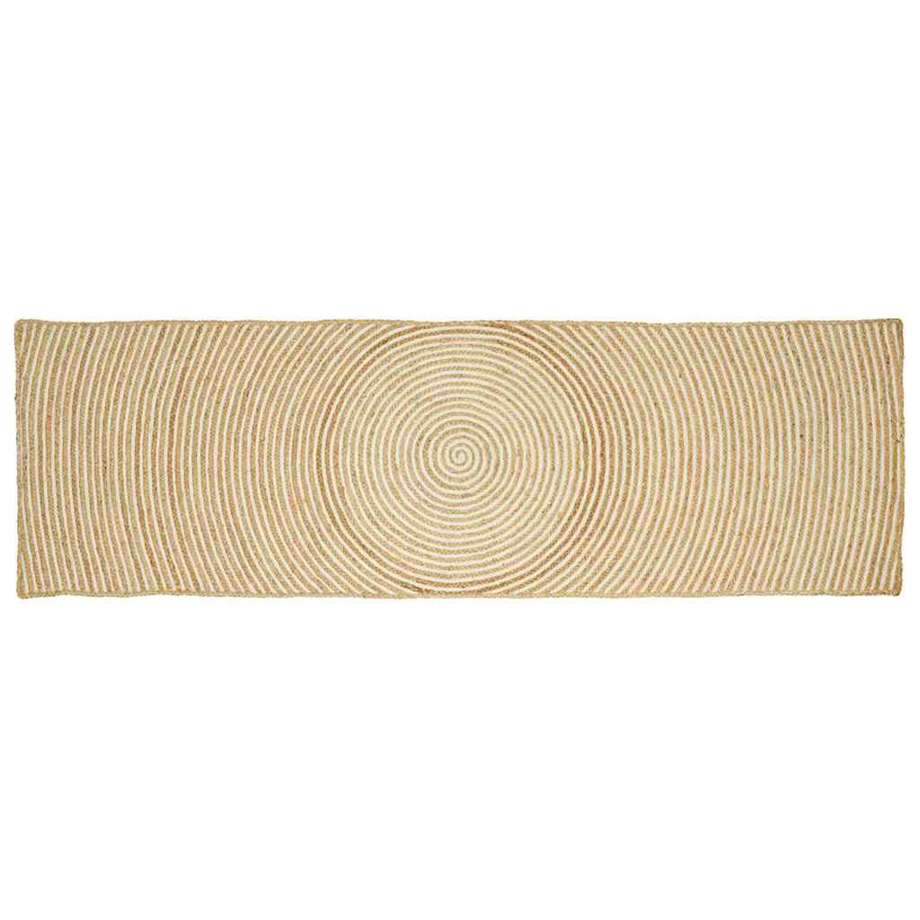 Area Rugs White 80 x 300 cm Jute