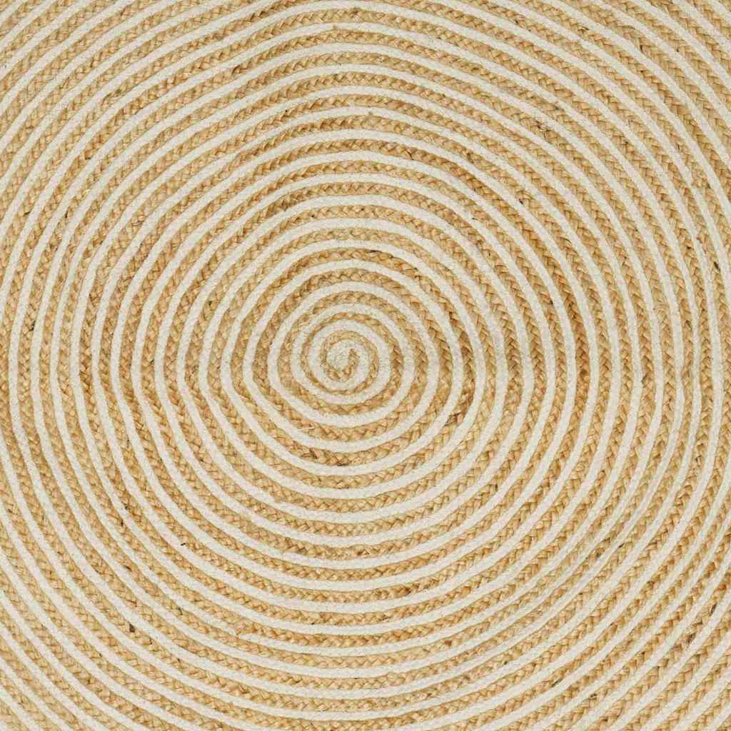 Area Rugs White 120 x 170 cm Jute