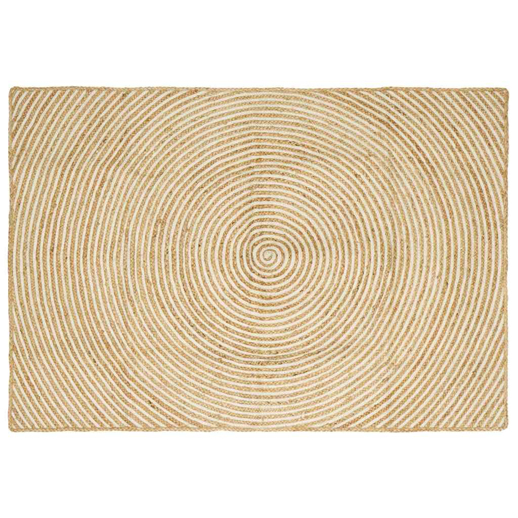 Area Rugs White 120 x 170 cm Jute