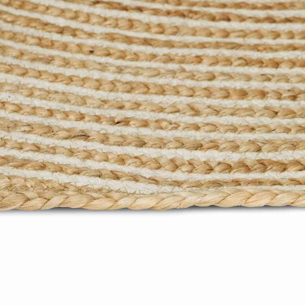 Area Rugs White 140 x 200 cm Jute