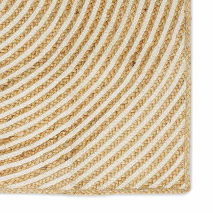 Area Rugs White 140 x 200 cm Jute