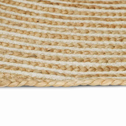 Area Rugs White 160 x 160 cm Jute