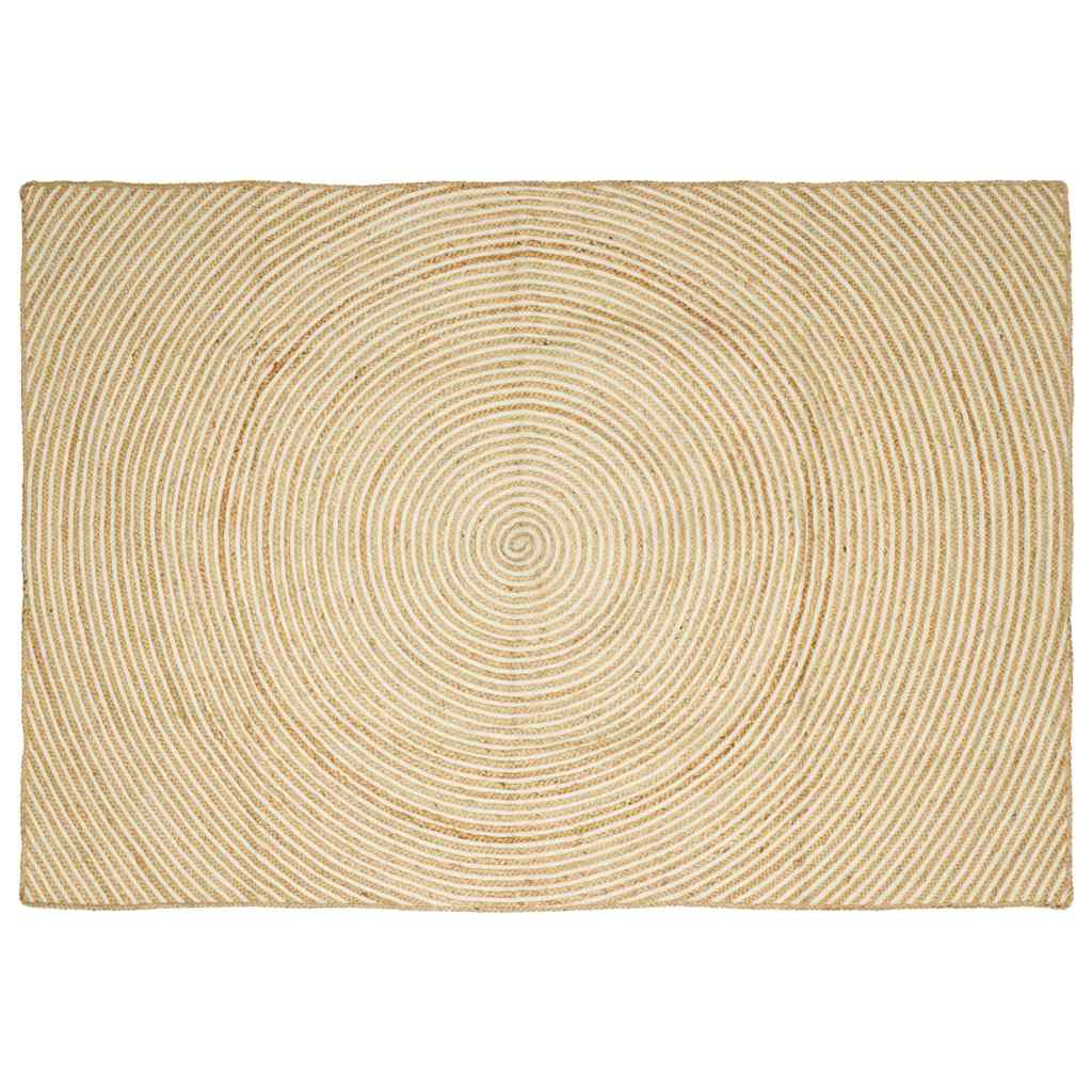 Area Rugs White 240 x 340 cm Jute