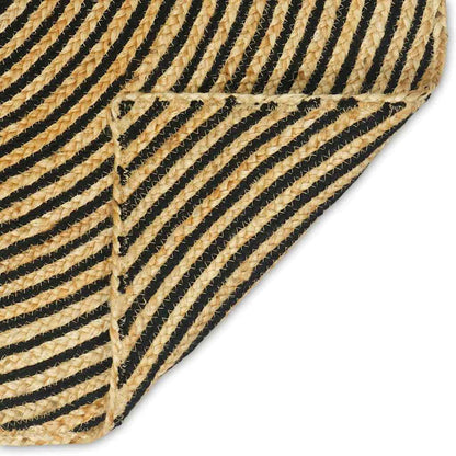 Area Rugs Black 60 x 110 cm Jute