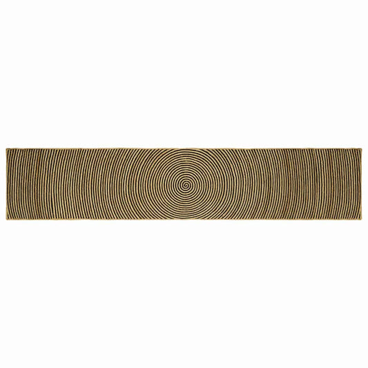 Area Rug Black 60 x 400 cm Jute