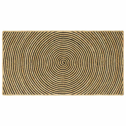 Area Rugs Black 80 x 150 cm Jute