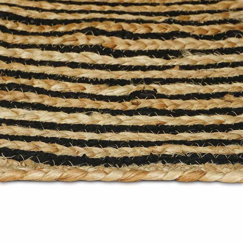Area Rugs Black 80 x 300 cm Jute