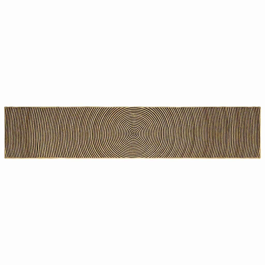 Area Rugs Black 80 x 400 cm Jute