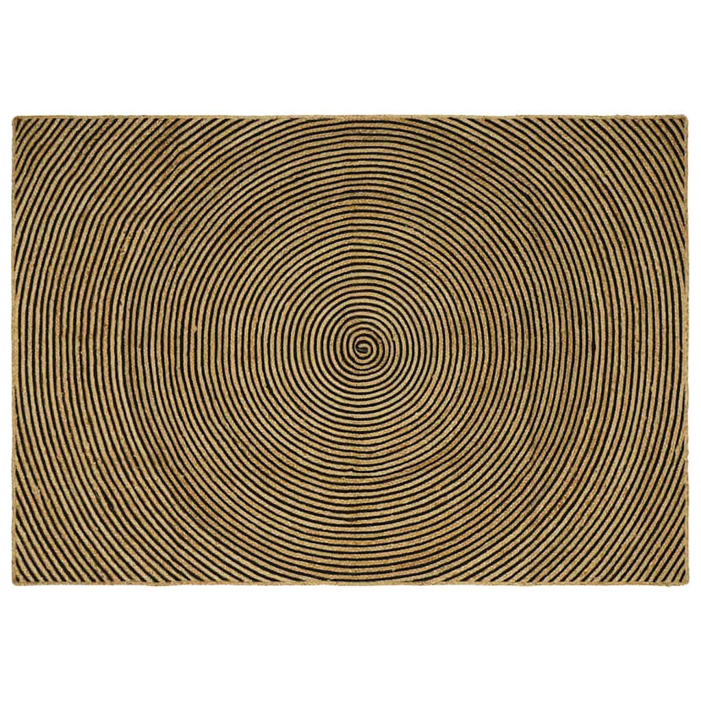 Area Rugs Black 240 x 340 cm Jute