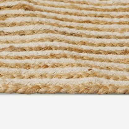 Area Rugs White Ø 180 cm Jute
