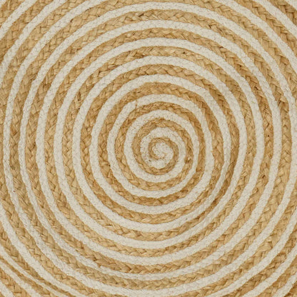 Area Rugs White Ø 240 cm Jute