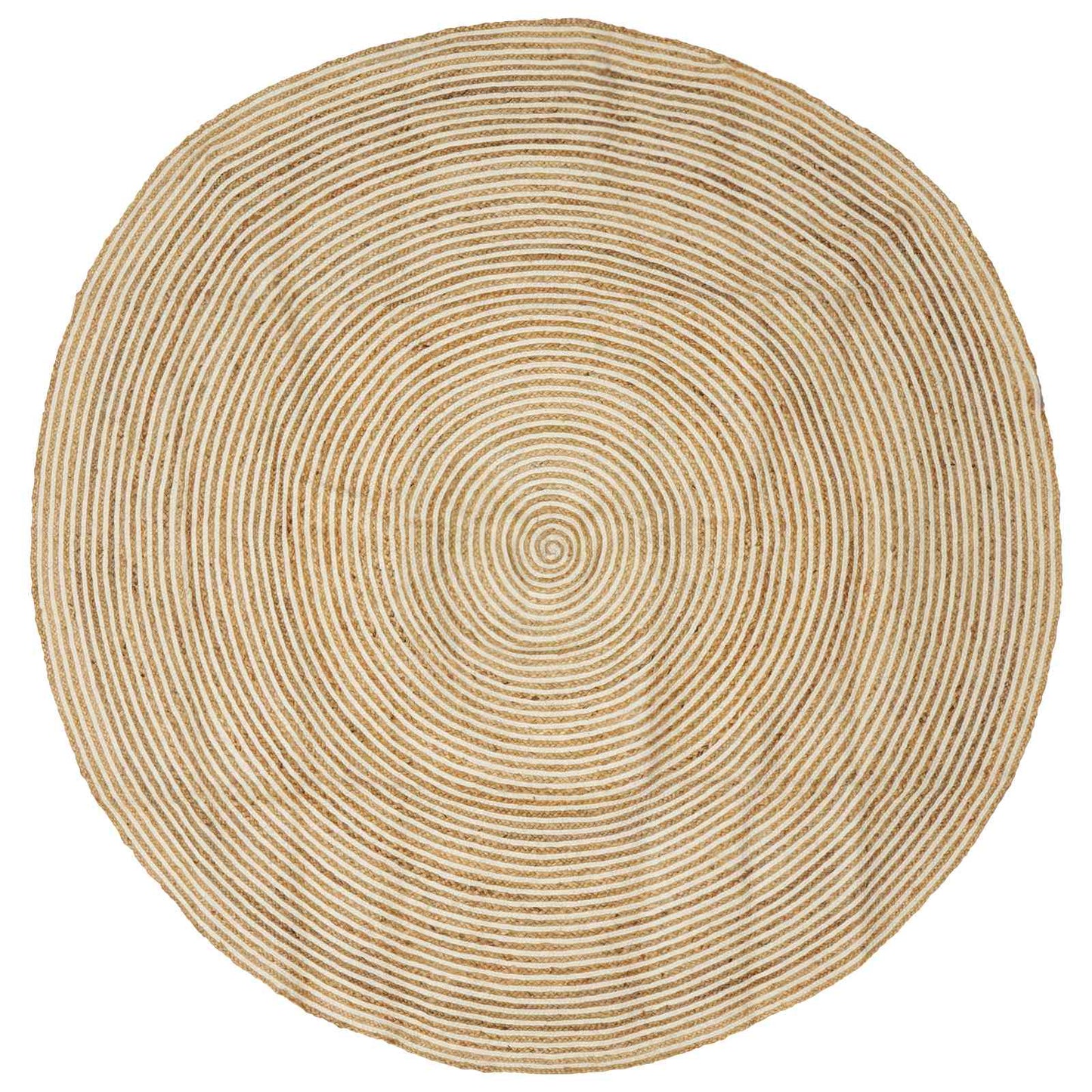 Area Rugs White Ø 240 cm Jute