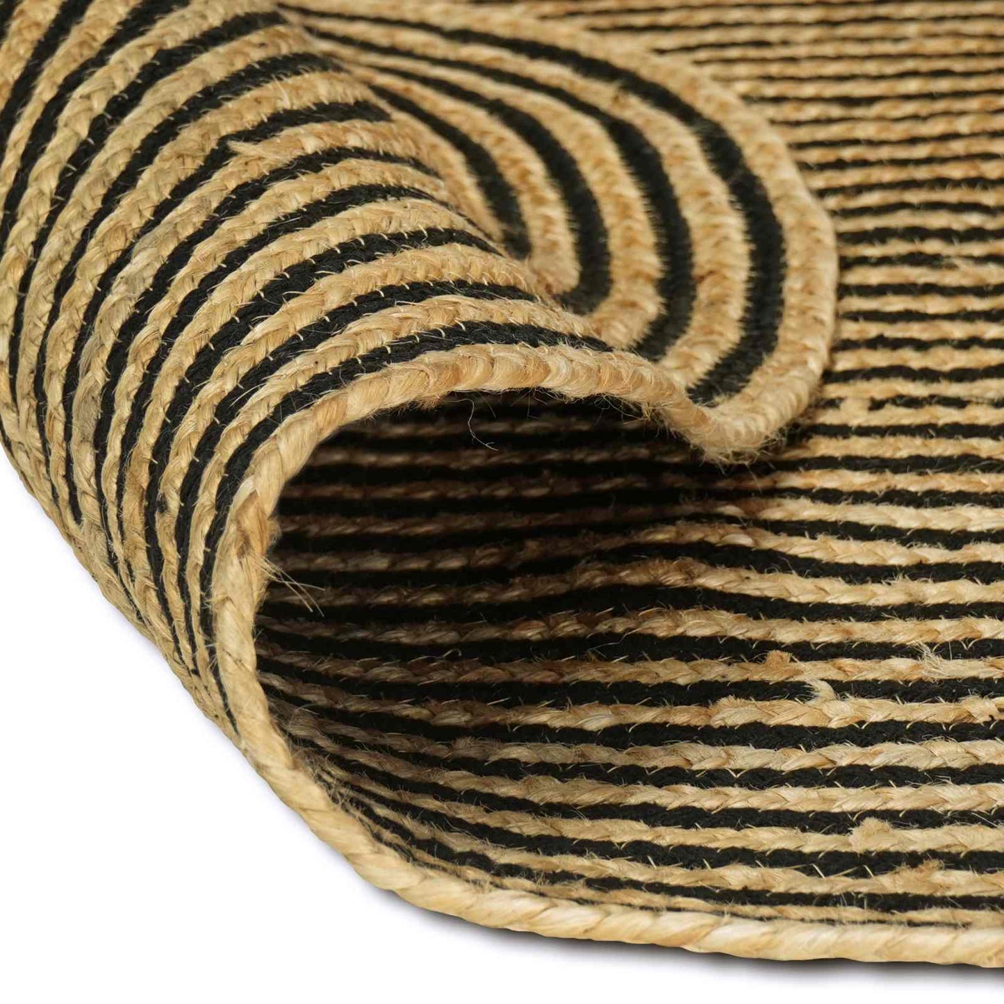 Area Rugs Black Ø 180 cm Jute