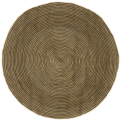 Area Rugs Black Ø 180 cm Jute