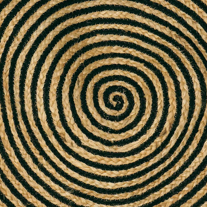 Area Rugs Black Ø 210 cm Jute