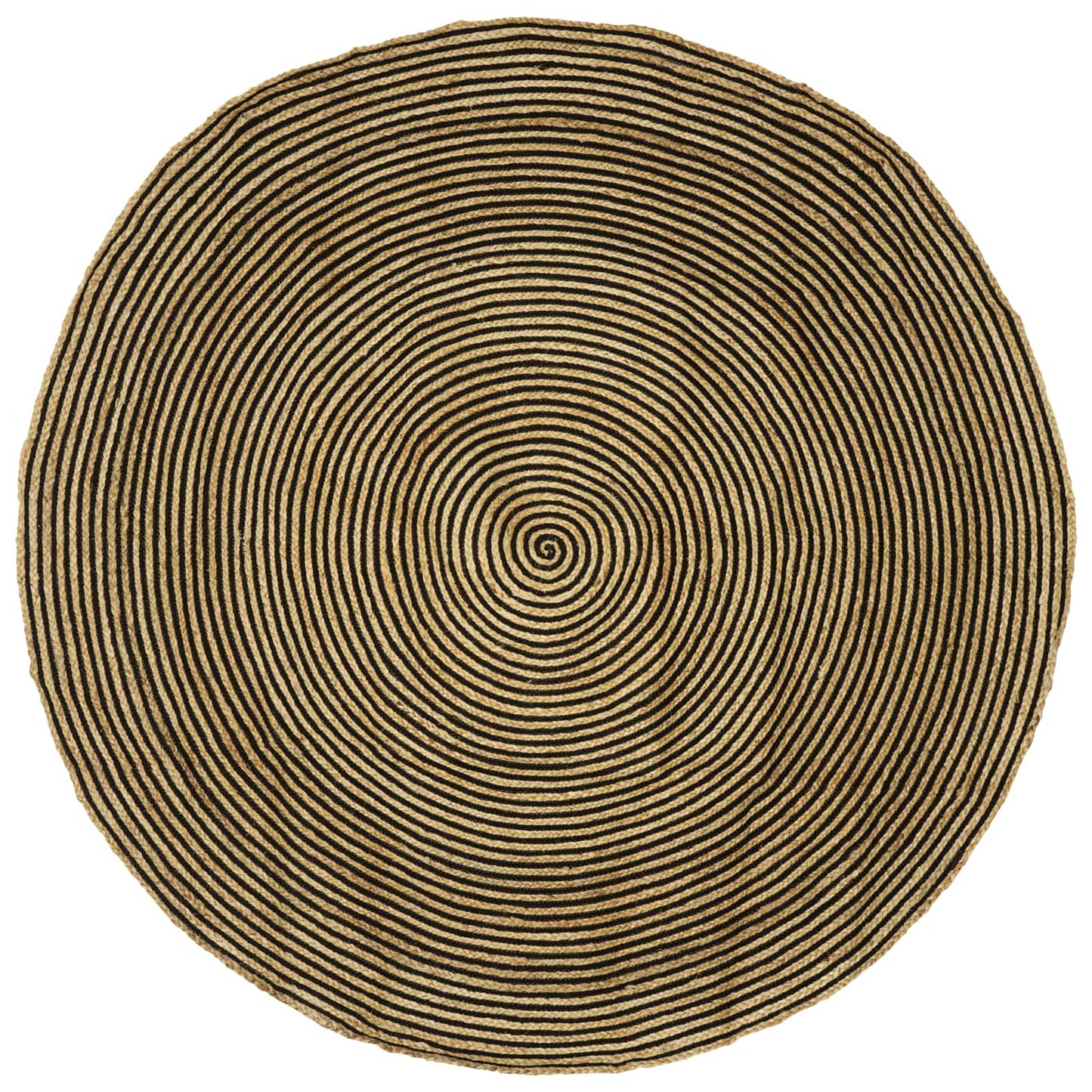 Area Rugs Black Ø 210 cm Jute