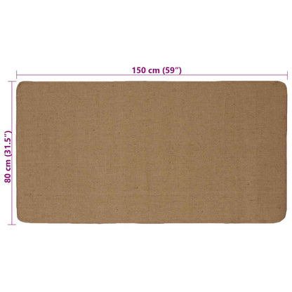 Area Rugs Light Brown 80 x 150 cm Jute