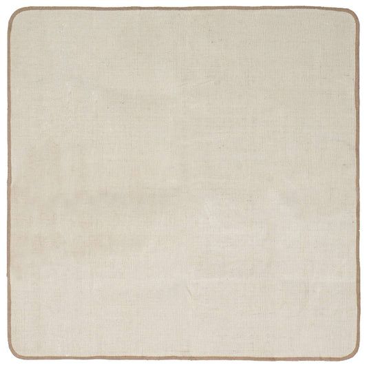 Area Rug Light Brown 120 x 120 cm Jute