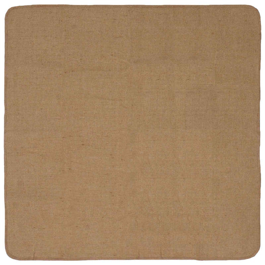 Area Rug Light Brown 160 x 160 cm Jute