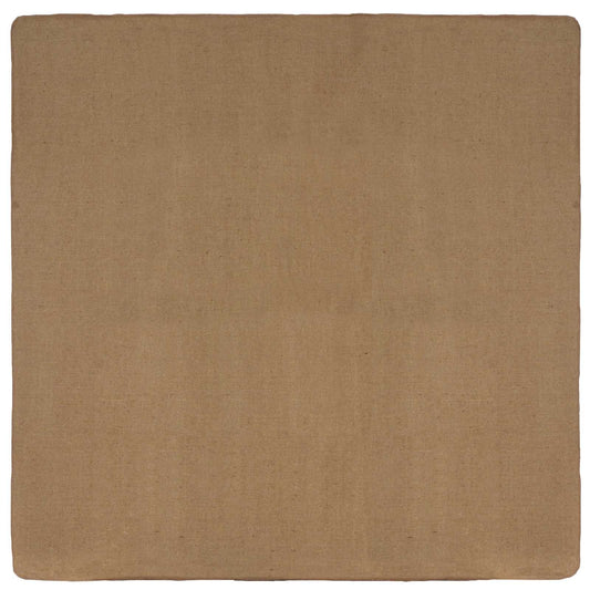 Area Rug Light Brown 240 x 240 cm Jute