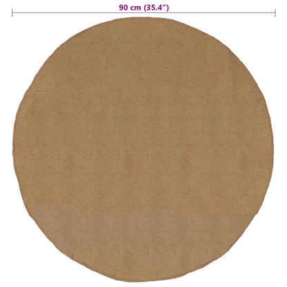 Area Rugs Natural Ø 90 cm Jute