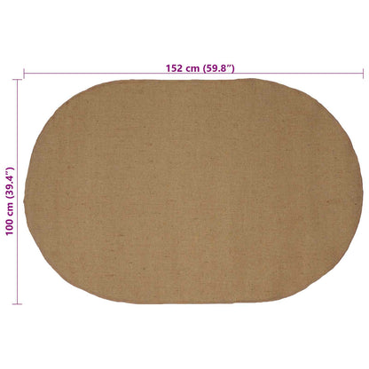 Area Rugs Natural 100 x 152 cm Jute