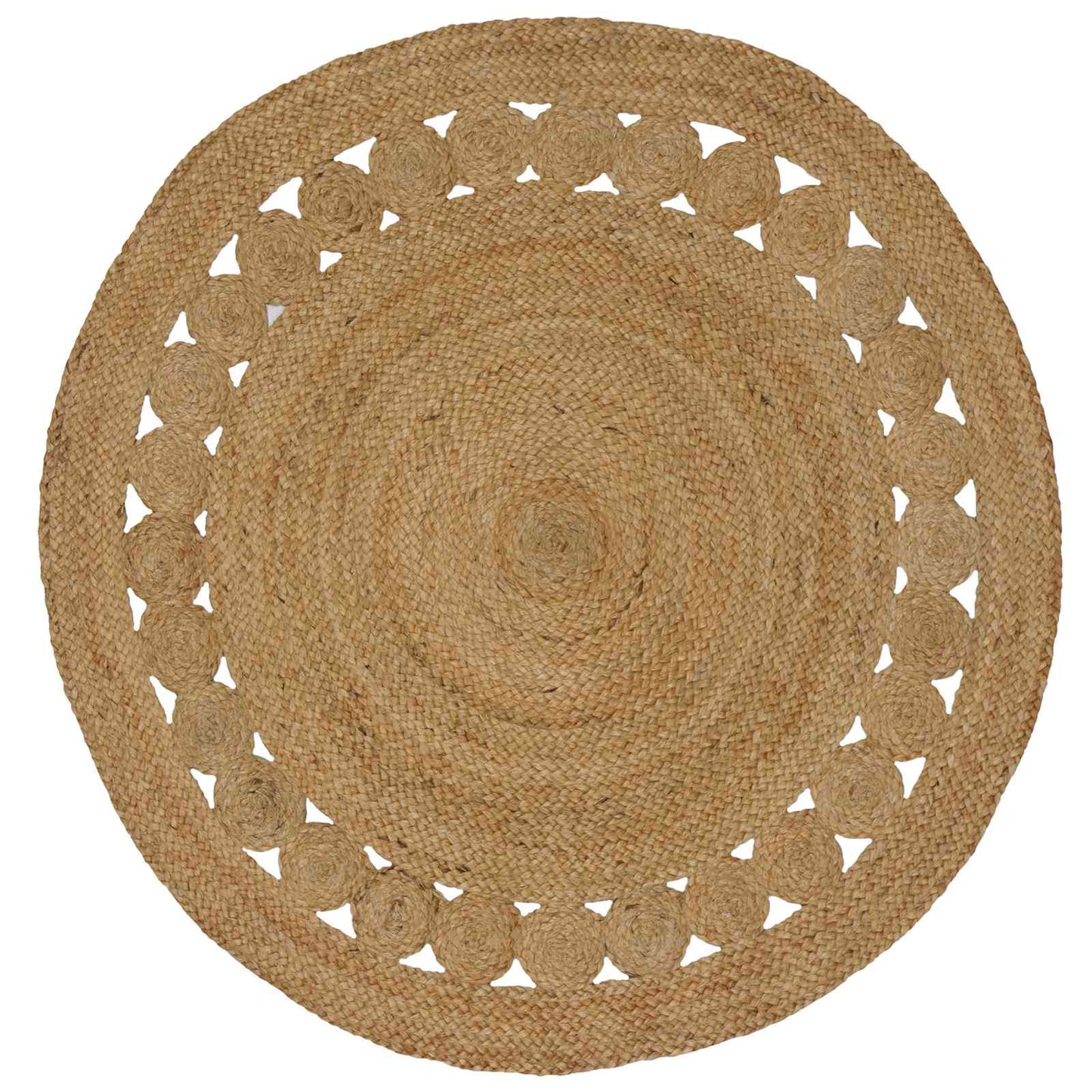 Area Rugs Natural Ø 120 cm Jute