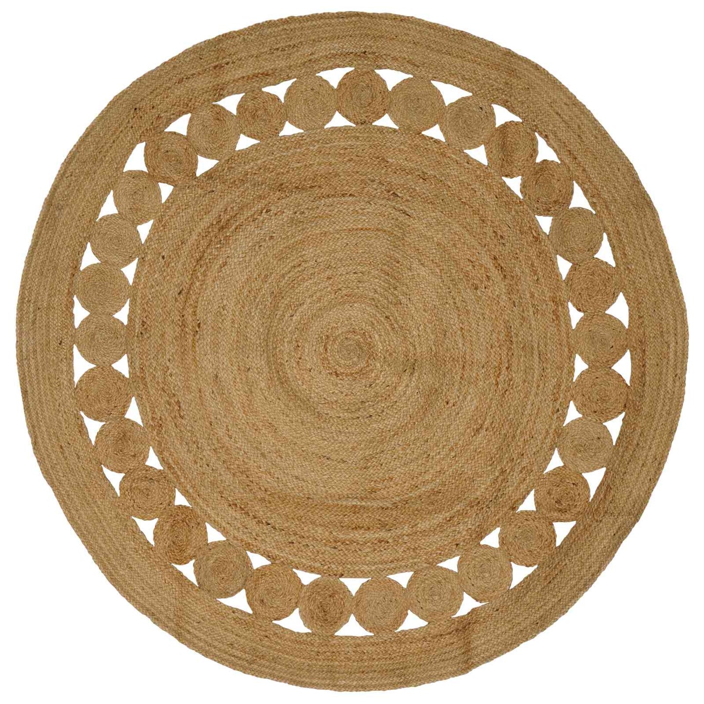 Area Rugs Natural Ø 210 cm Jute