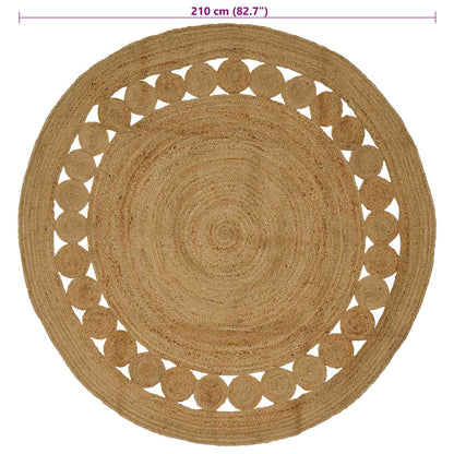 Area Rugs Natural Ø 210 cm Jute