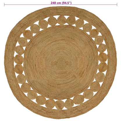 Area Rugs Natural Ø 240 cm Jute