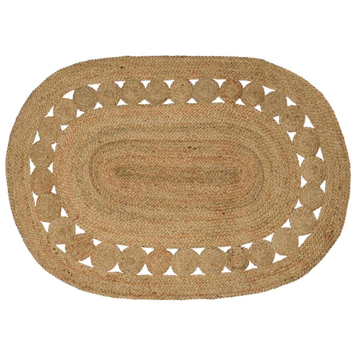 Area Rugs Natural 100 x 152 cm Jute