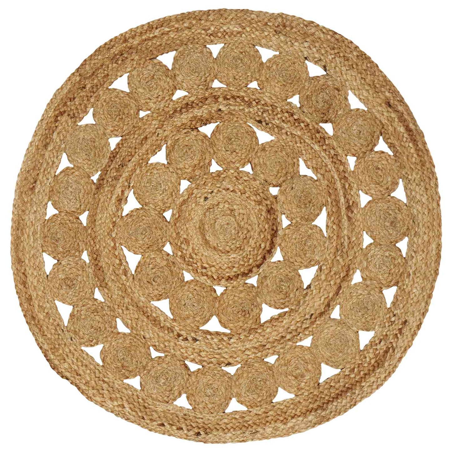 Area Rugs Natural Ø 90 cm Jute
