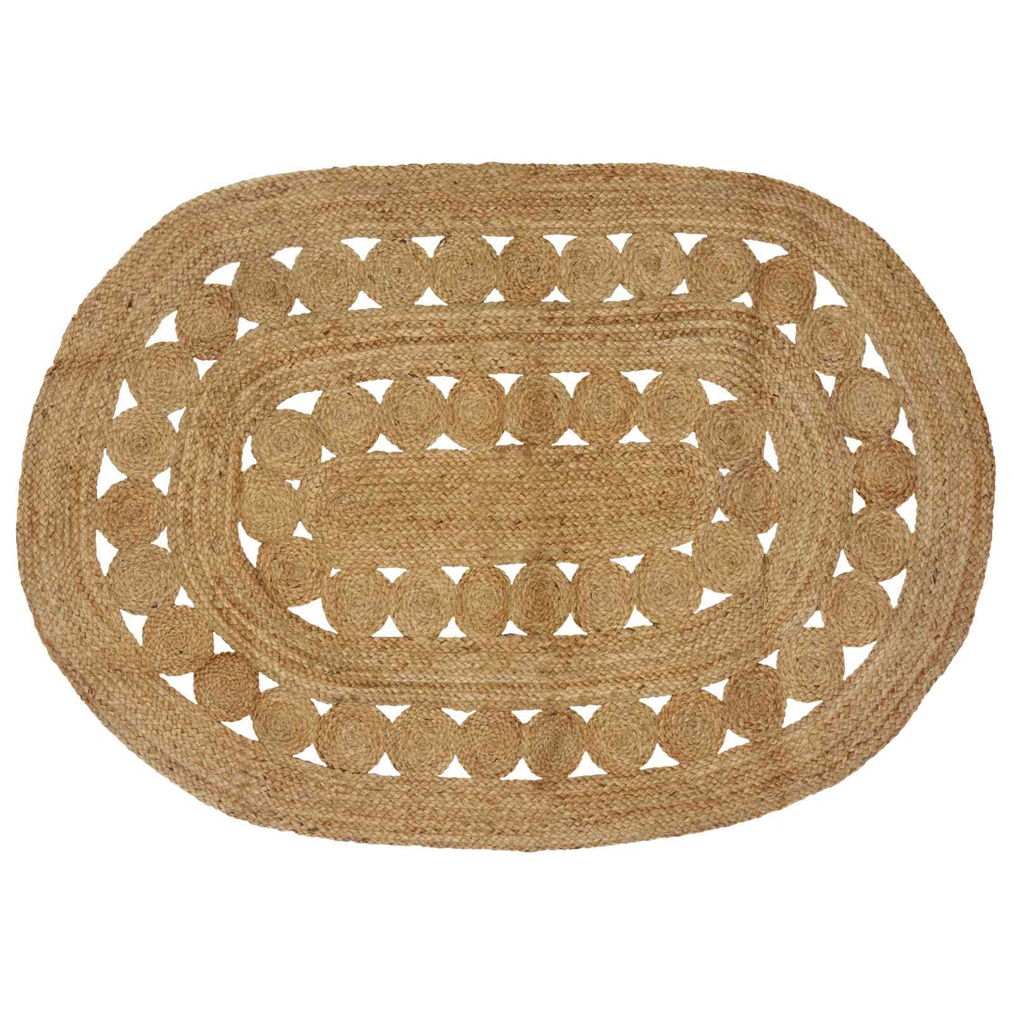Area Rugs Natural 122 x 183 cm Jute