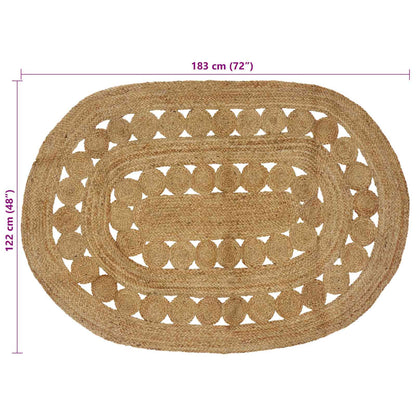Area Rugs Natural 122 x 183 cm Jute
